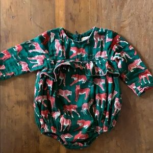 Pink Chicken Leopard Long-sleeve Bubble